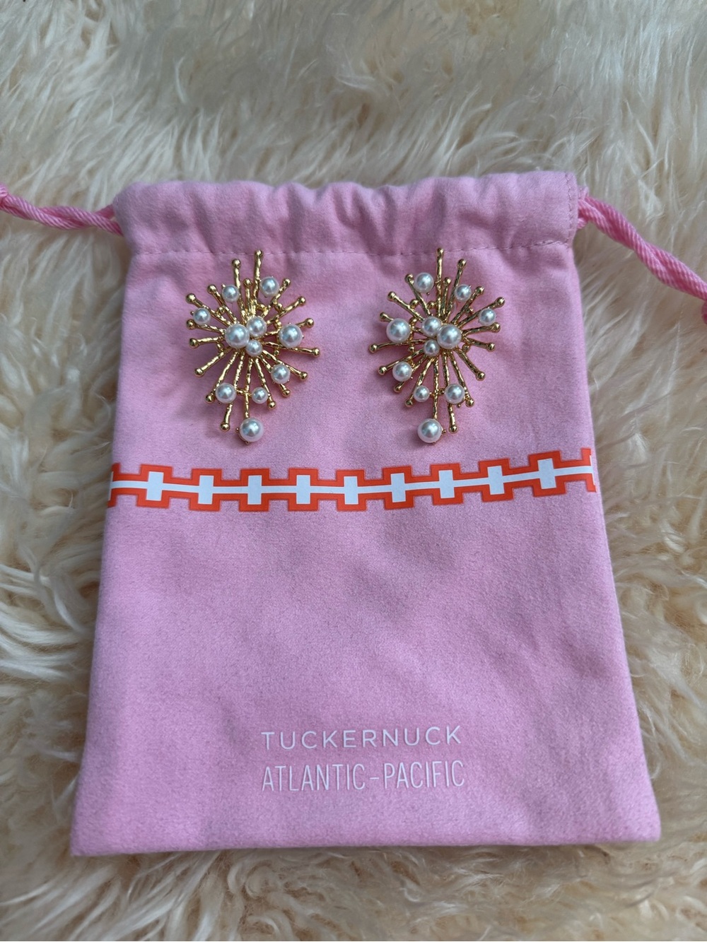 Tuckernuck Gold Pearl Burst Earrings